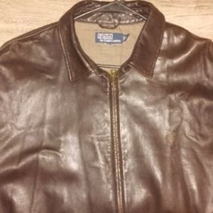 Polo leather jacket